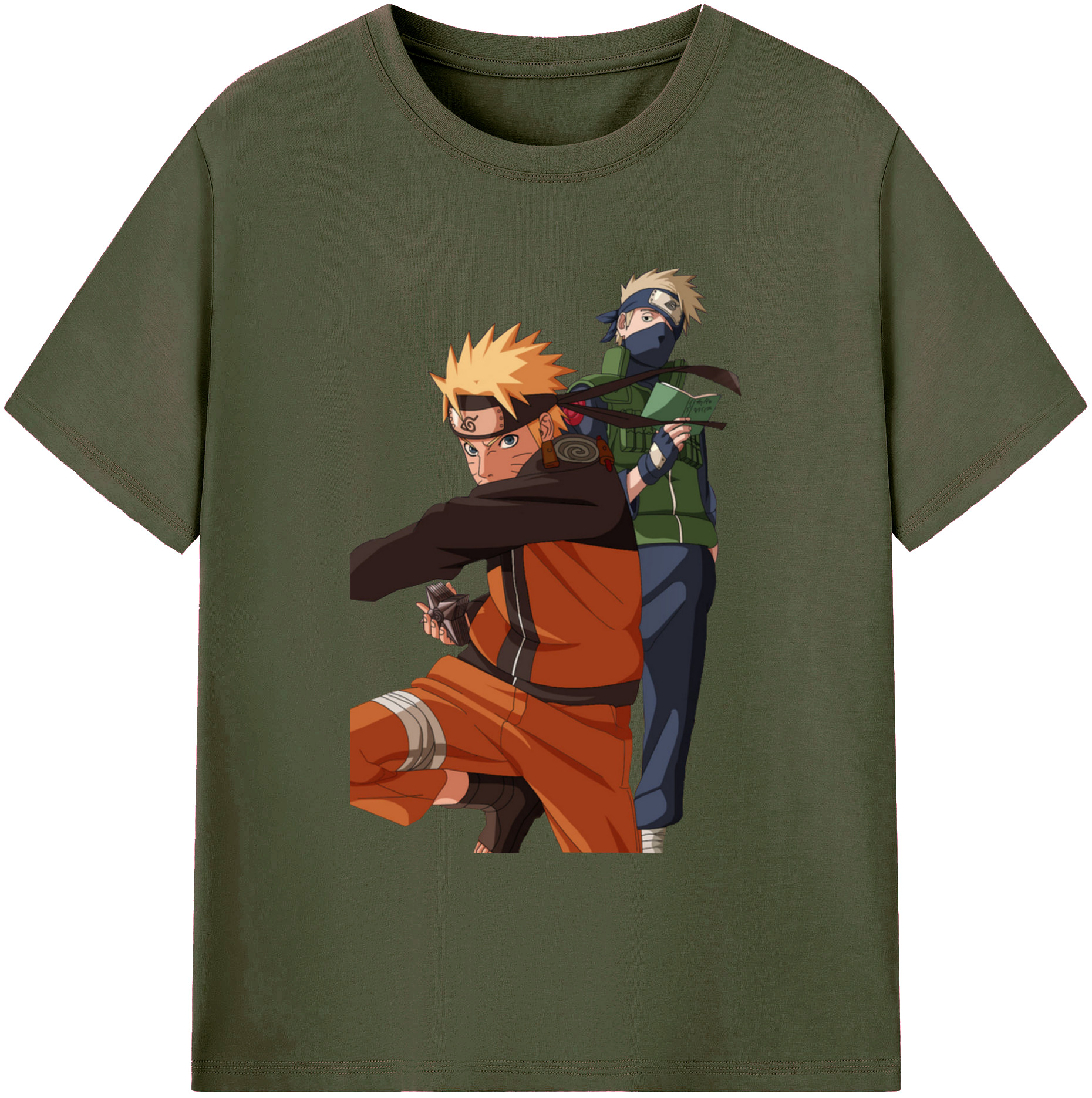 （画像用） NARUTO -ナルト- うずまき ナルト Uzumaki Naruto 綿100％ メンズ半袖Tシャツ｜肌触りやわらか＆通気性